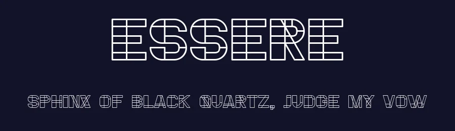 Essere by Vladimir Nikolic — Decorative Font — thumbnail 2