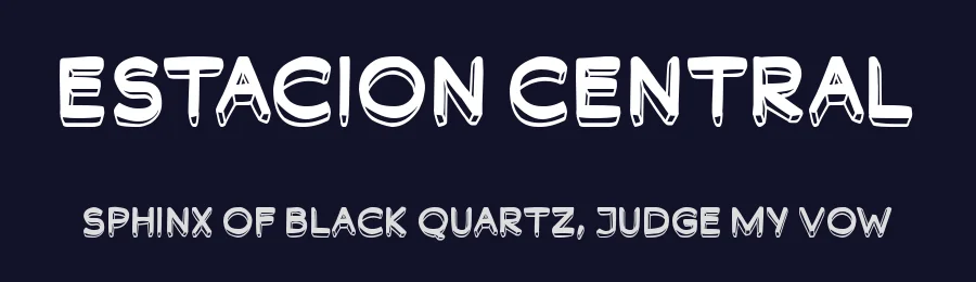Estación Central by Woodcutter — Decorative Font — thumbnail 2