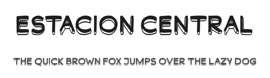 Estación Central by Woodcutter — Decorative Font
