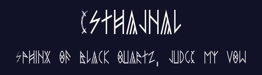 Esthajnal by Roland Huse Design — Dingbats Font — thumbnail 2