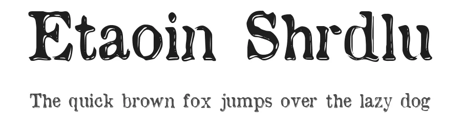 Etaoin Shrdlu