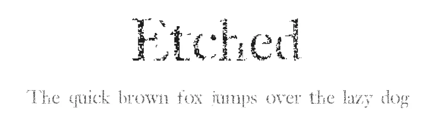 Etched