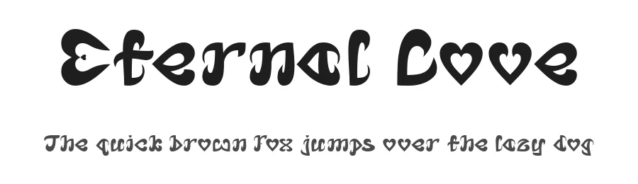 Eternal Love by weknow — Decorative Font