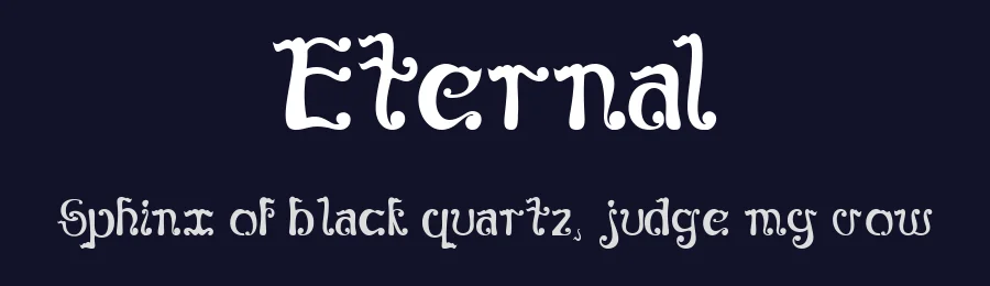 Eternal by DKV 18 ISI Surakarta — Decorative Font — thumbnail 2