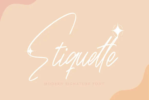 Etiquette Font by Arendxstudio — Script Handwritten Font