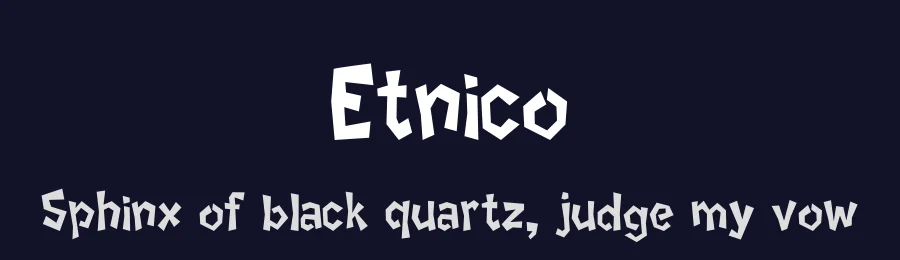Etnico by Em Nazar — Decorative Font — thumbnail 2
