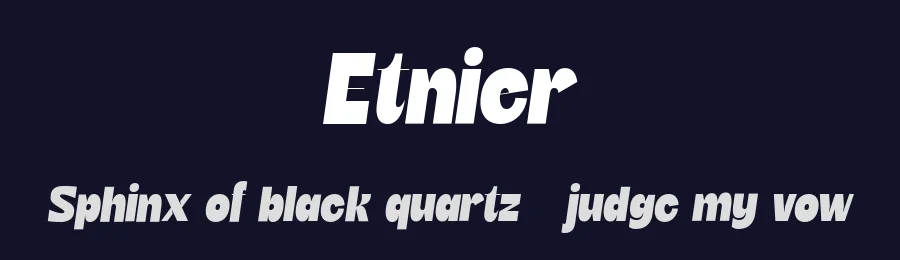 Etnier by Dharmas Foundry — Sans Serif Font — thumbnail 2