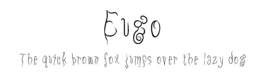 Eugo by Daisy Mason — Decorative Font