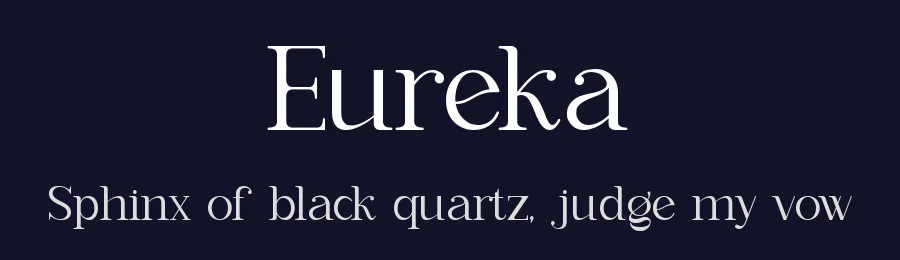 Eureka by Slide Shoot Type — Serif Font — thumbnail 2