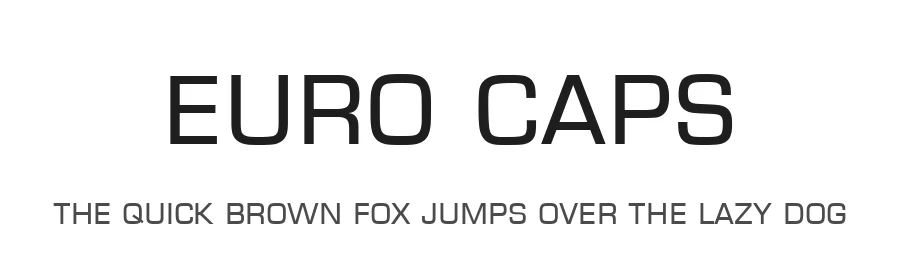 Euro Caps by Ash Pikachu Font — Sans Serif Font