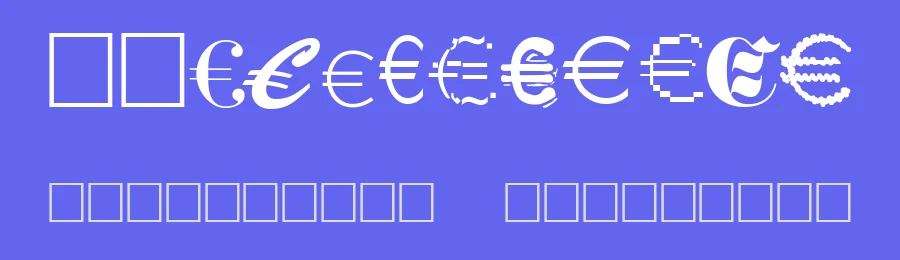 Euro Collection by A. Svensson — Dingbats Font — thumbnail 3