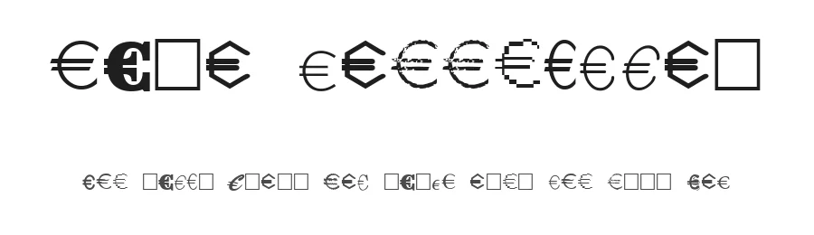 Euro Collection by A. Svensson — Dingbats Font