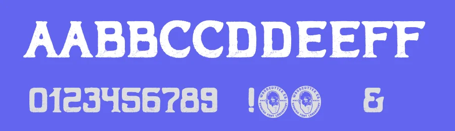 European Denim Brand by Woodcutter — Decorative Font — thumbnail 3