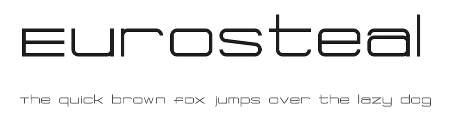 Eurosteal by Neoqueto — Display Font