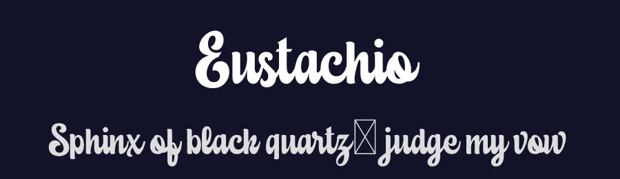 Eustachio by Hery Siswanto — Decorative Font — thumbnail 2