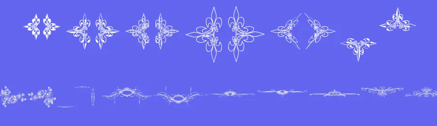 Eutemia Ornaments by Bolt Cutter Design-Industrial Strength — Dingbats Font — thumbnail 3