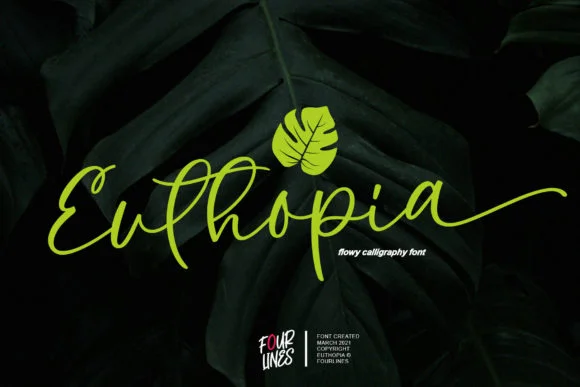 Euthopia Font by Fourlines.design — Script Handwritten Font