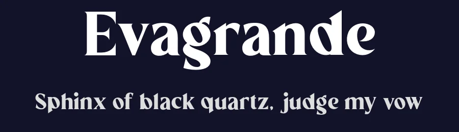 Evagrande by Aluyeah Studio — Serif Font — thumbnail 2
