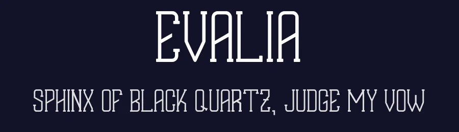 Evalia by Hanif Arifinsyah — Serif Font — thumbnail 2