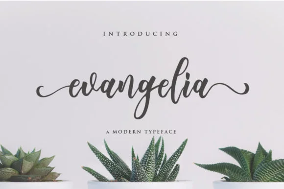 Evangelia Font by fanastudio — Script Handwritten Font