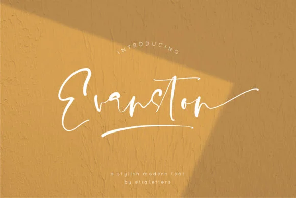 Evanston Font by etigletters — Script Handwritten Font