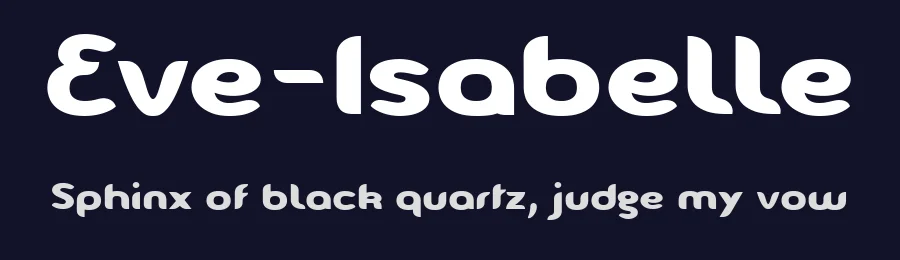 Eve-Isabelle by Benoît Sjöholm — Sans Serif Font — thumbnail 2