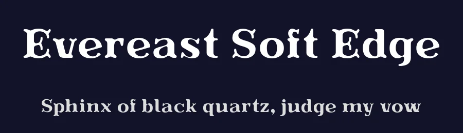 Evereast Soft Edge by Nocturnal Workspace — Decorative Font — thumbnail 2