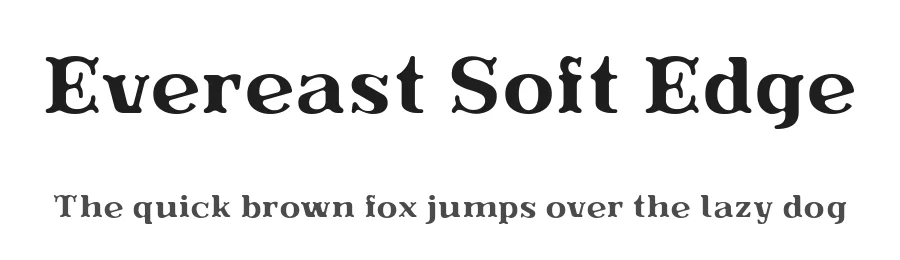 Evereast Soft Edge by Nocturnal Workspace — Decorative Font