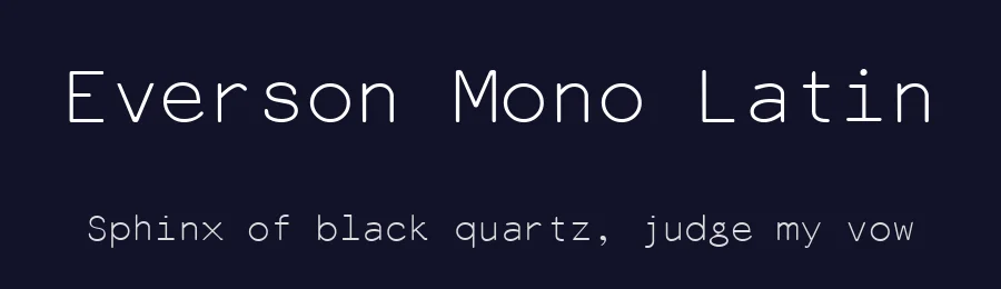 Everson Mono Latin by Michael Everson — Sans Serif Font — thumbnail 2