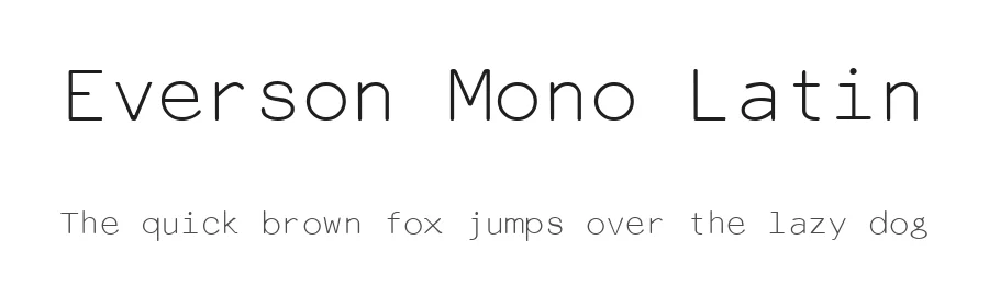 Everson Mono Latin