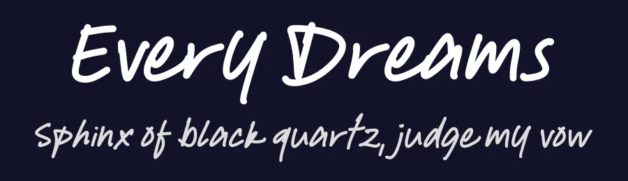 Every Dreams by Excellent Ritma Florendia — Script Handwritten Font — thumbnail 2