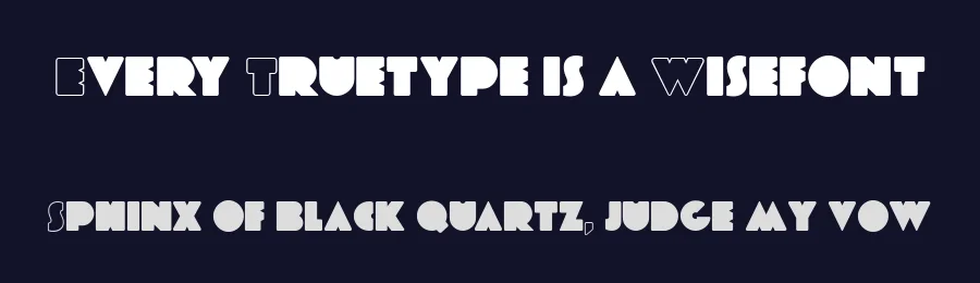 Every Truetype is a Wisefont by Teco — Decorative Font — thumbnail 2