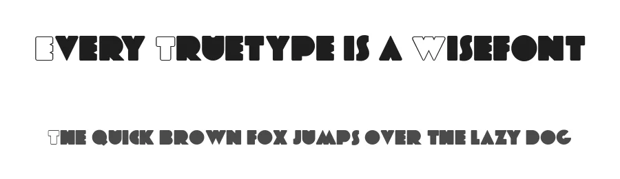 Every Truetype is a Wisefont by Teco — Decorative Font