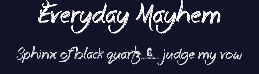 Everyday Mayhem by JSH creates — Script Handwritten Font — thumbnail 2