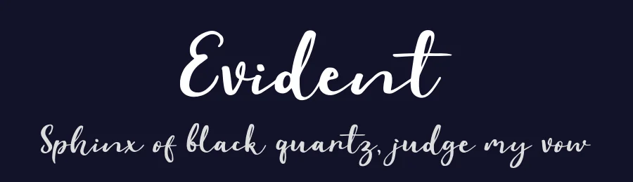 Evident by Khurasan — Script Handwritten Font — thumbnail 2