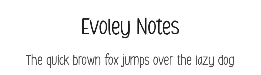 Evoley Notes by Salamahtype.com — Decorative Font