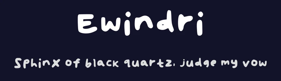 Ewindri by Ewindri — Script Handwritten Font — thumbnail 2