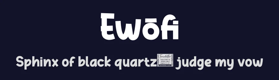 Ewofi by twinletter — Decorative Font — thumbnail 2