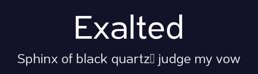 Exalted by Zafara Studios — Sans Serif Font — thumbnail 2