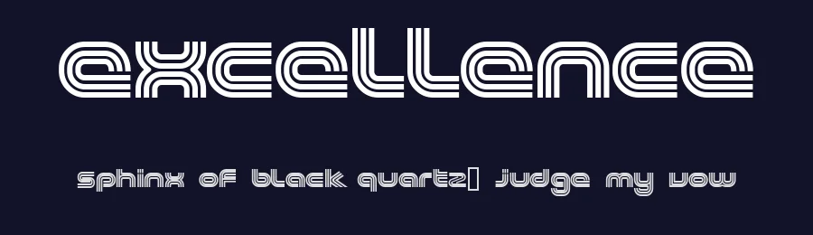 Excellence by Augenbluten / ITF — Display Font — thumbnail 2