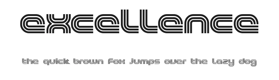 Excellence by Augenbluten / ITF — Display Font