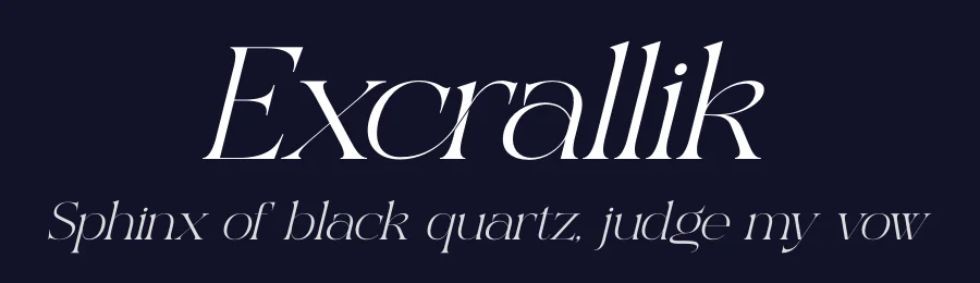 Excrallik by Denustudios — Serif Font — thumbnail 2
