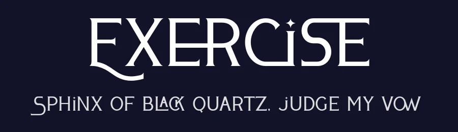 Exercise by 177Studio — Decorative Font — thumbnail 2