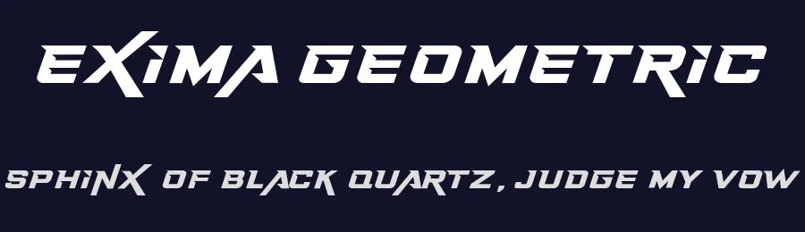 Exima Geometric by 177Studio — Display Font — thumbnail 2