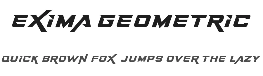 Exima Geometric by 177Studio — Display Font