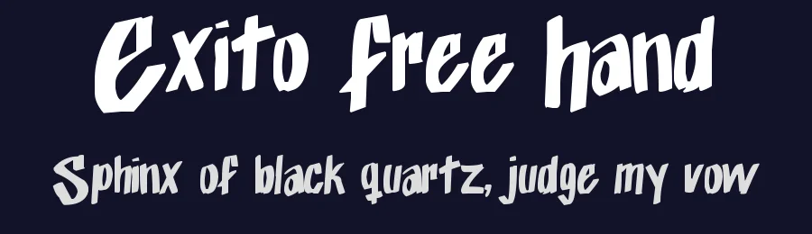 Exito Free Hand by Juan Esteban Muñoz Bedoya — Script Handwritten Font — thumbnail 2