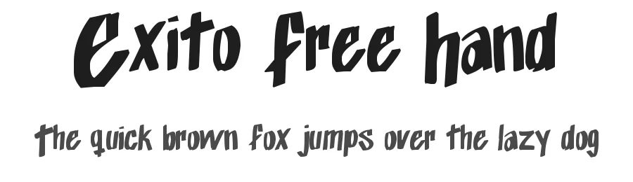 Exito Free Hand by Juan Esteban Muñoz Bedoya — Script Handwritten Font