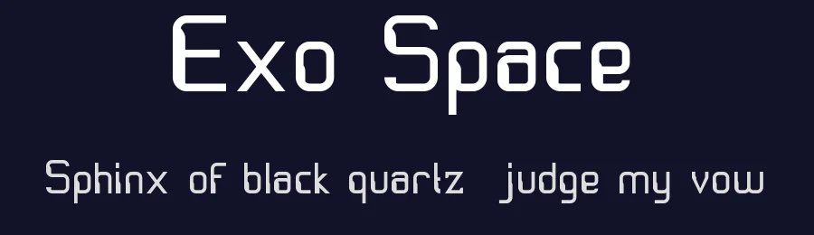 Exo Space by EkoZero7 — Display Font — thumbnail 2