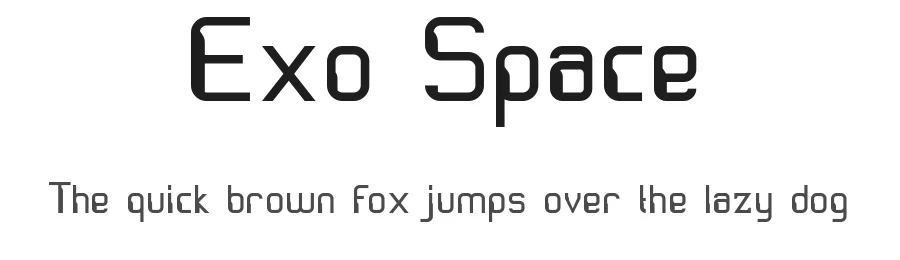 Exo Space by EkoZero7 — Display Font