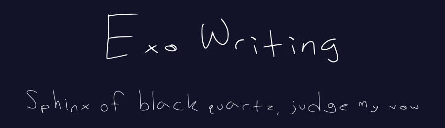 Exo Writing by Exothewisp — Script Handwritten Font — thumbnail 2